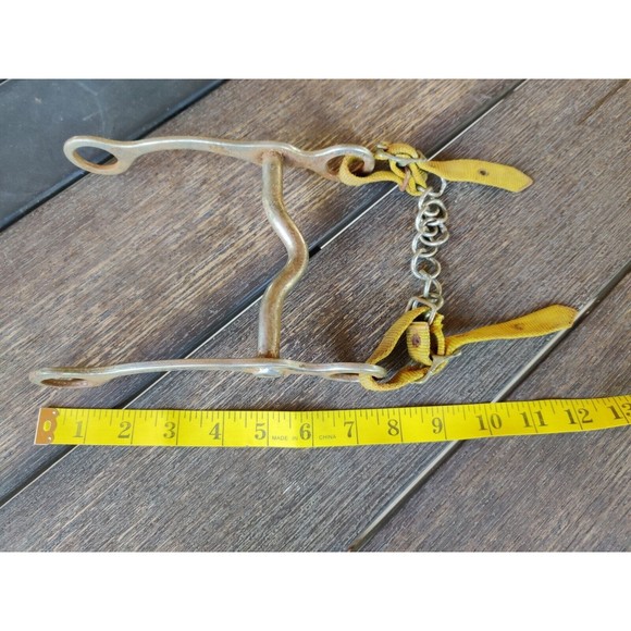 Vintage‎ "American Brand" Horse Bit 6" X 8" With Chain Chin Strap - Picture 7 of 9